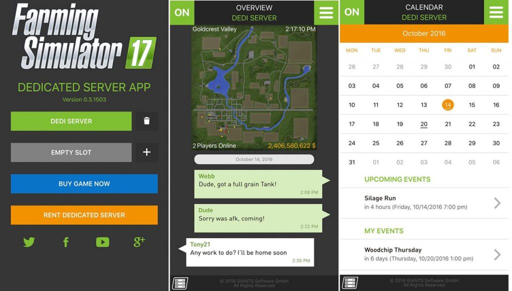 Farming Simulator 17 - Dedicated Servers and App - LS 17 mods