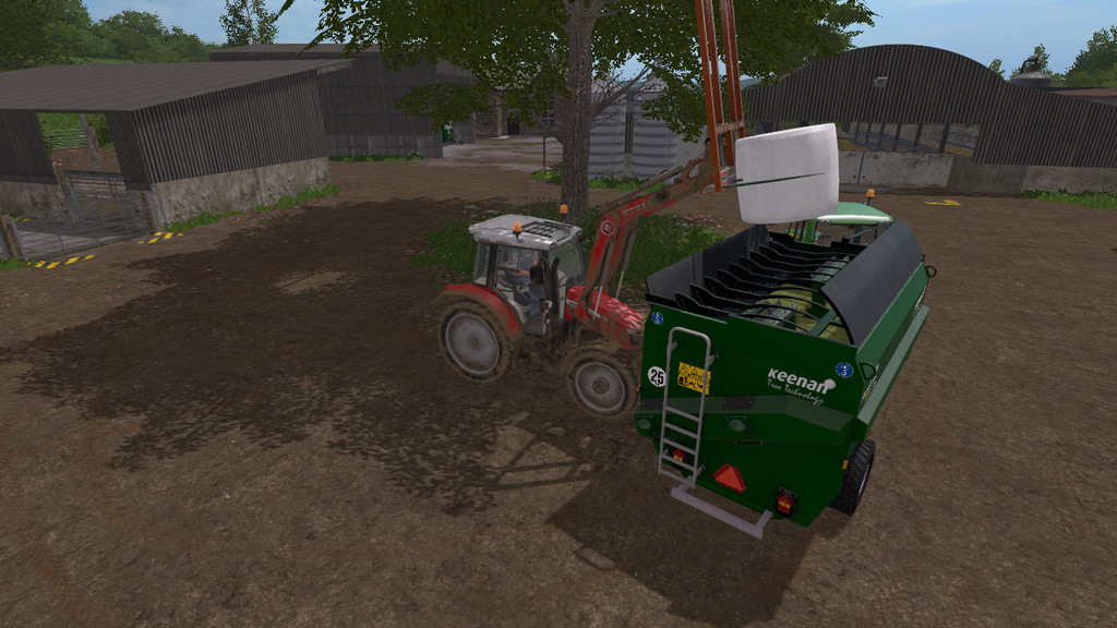 Keenan Mech Fibre 340 Feeder Wagon 1.1.0.0 Trailer Farming Simulator