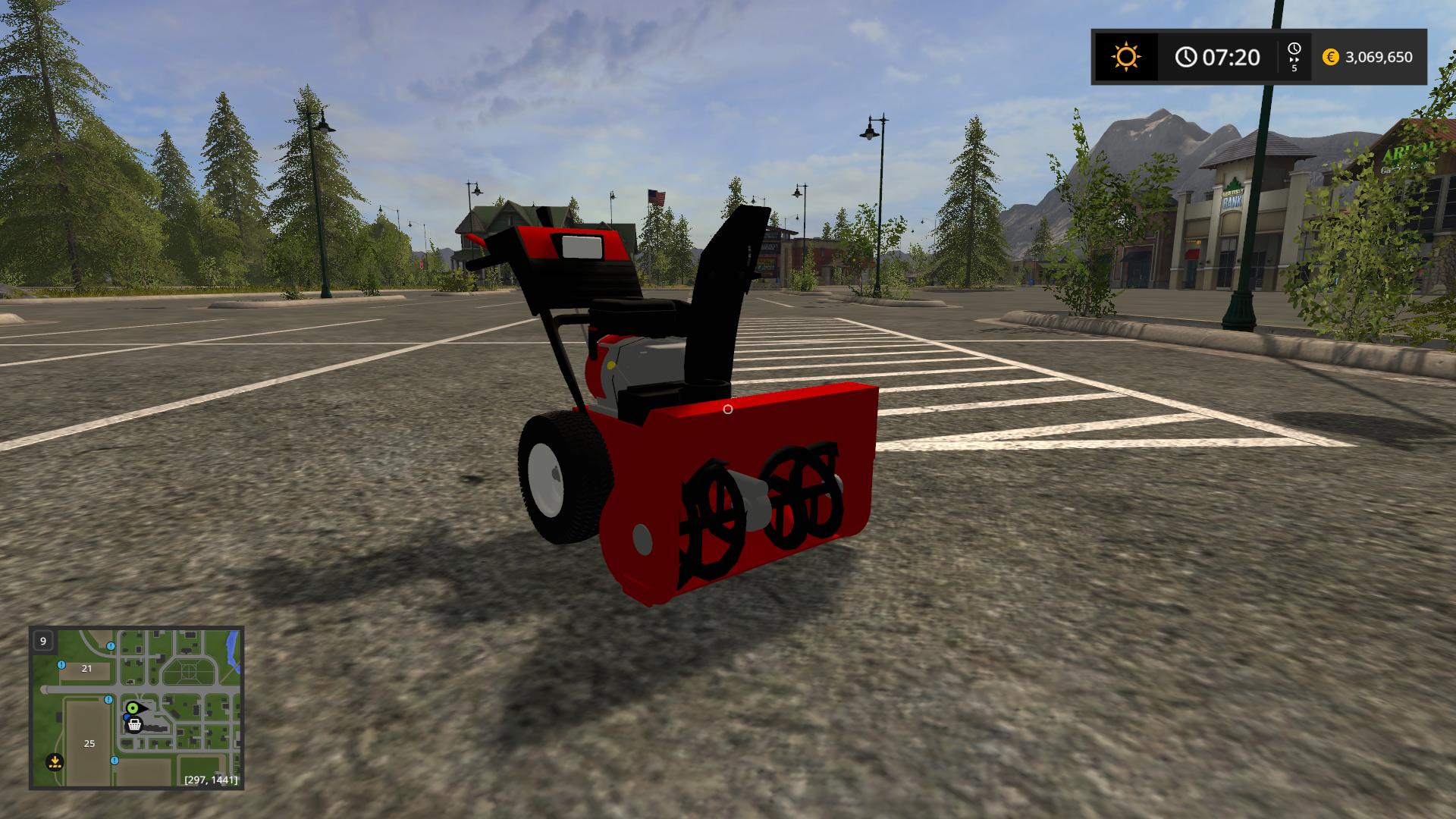 John deere snow blower v1.0 Vehicles Farming Simulator 2022 mod, LS