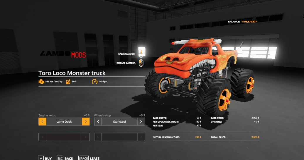 svar bestøver Diktatur Monster Truck ToroLoco LS2019 - Farming Simulator 2022 mod, LS 2022 mod /  FS 22 mod