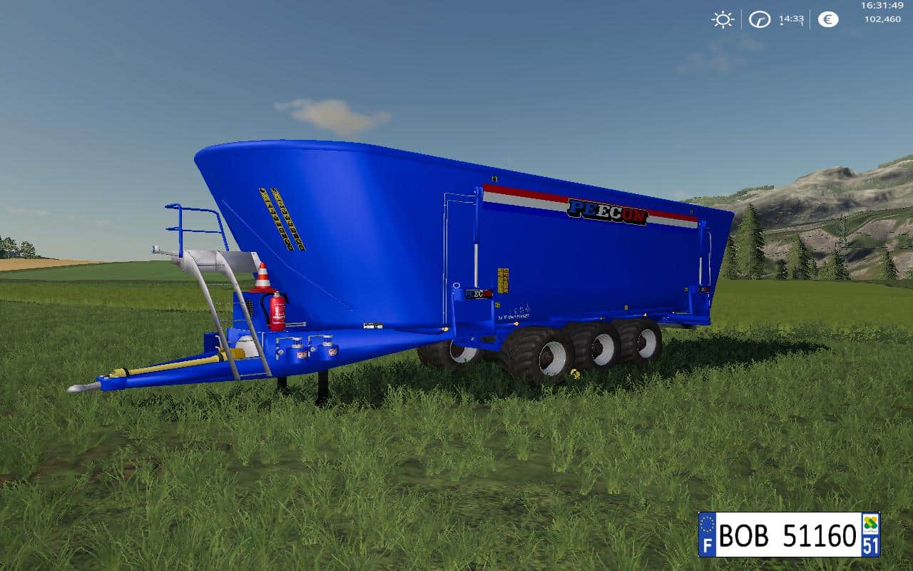 Peecon Big Mixer Wagon v1.0 FS 19 - Farming 2022 mod, LS FS 22 mod
