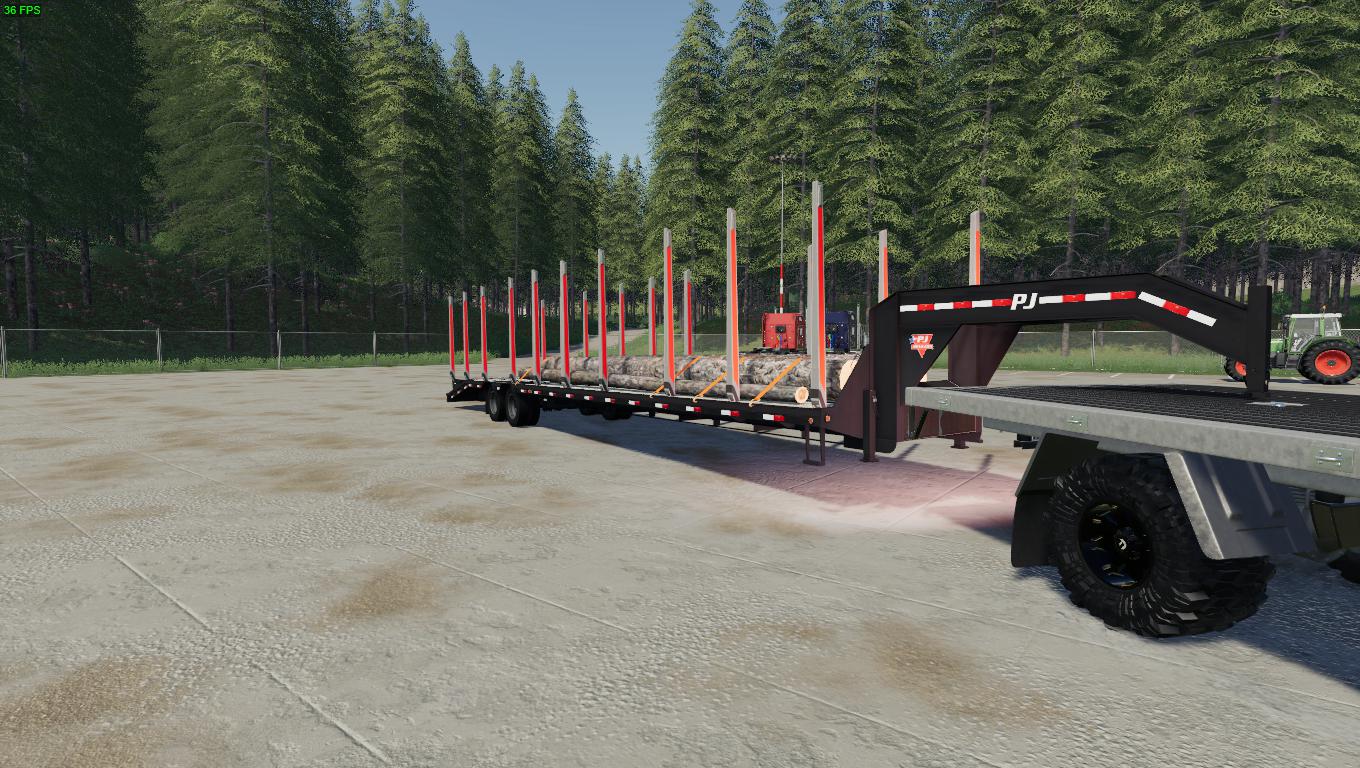 Tj 40ft Log Trailer V10 For Ls19 Farming Simulator 2022 Mod Ls 2022
