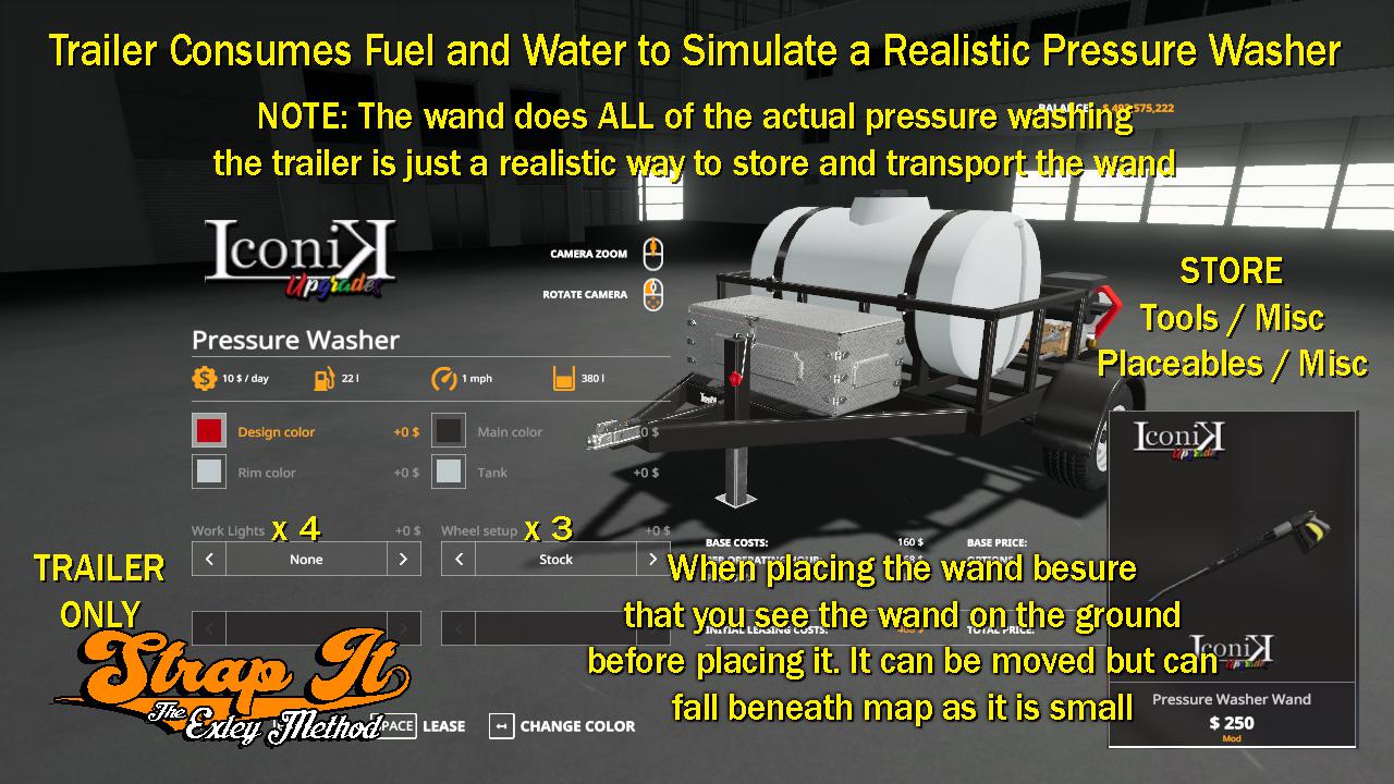 Iconik Pressure Washer v1.0 for FS19 Farming Simulator 2022 mod, LS