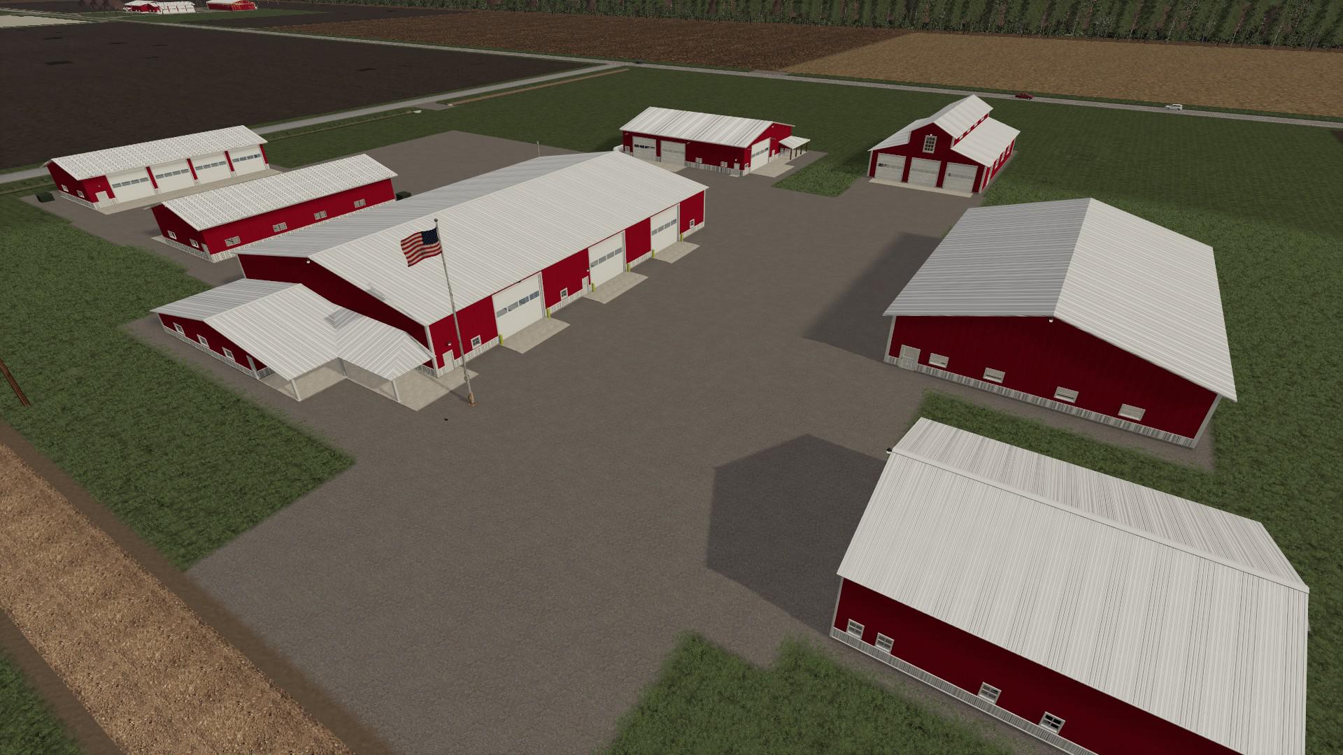 FS19 Michigan Farms Map Shed Pack v2.0 - Farming Simulator 