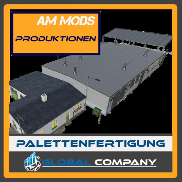 FS19 Euro pallet production with Global Company Script v1 