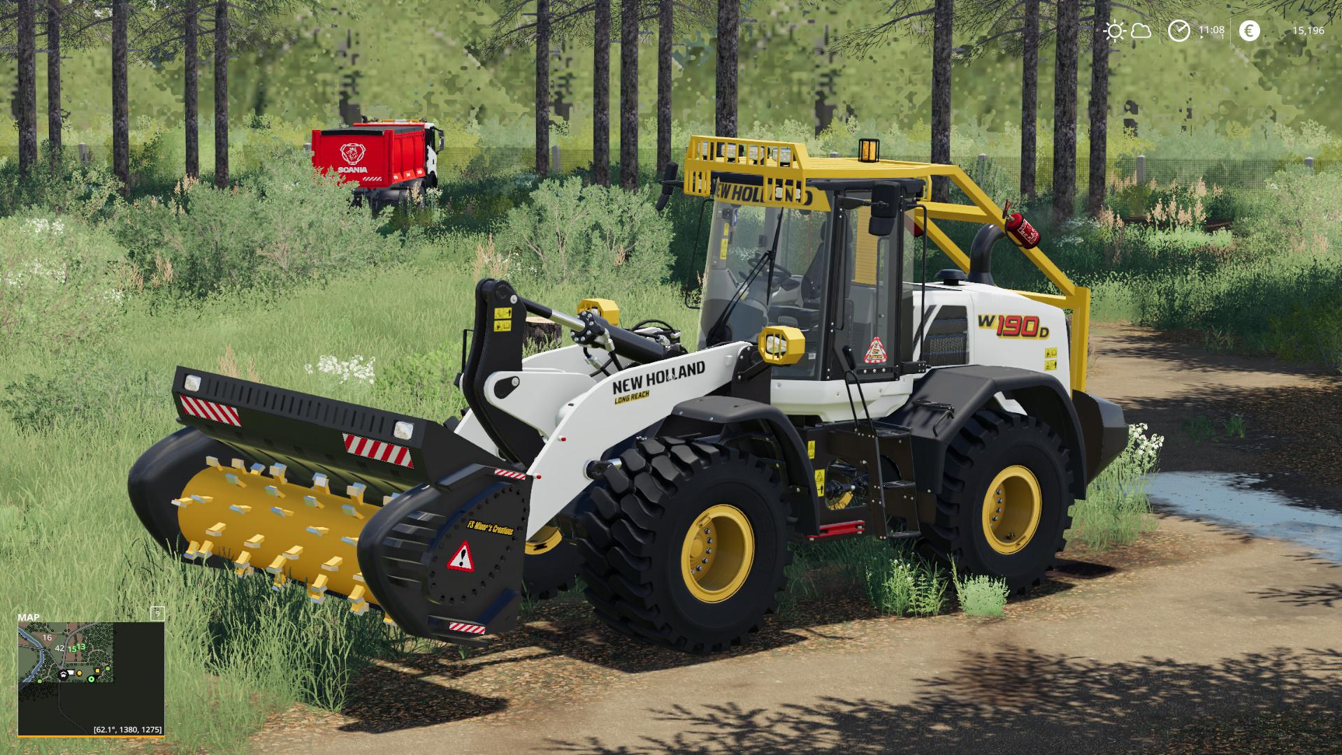 WoodChipper For Wheel Loaders v1.0 for LS19 Farming Simulator 2022