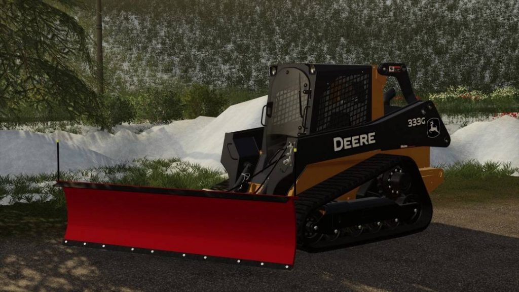 Skid Steer Snow Plow LS 19 Farming Simulator 2022 mod, LS 2022 mod