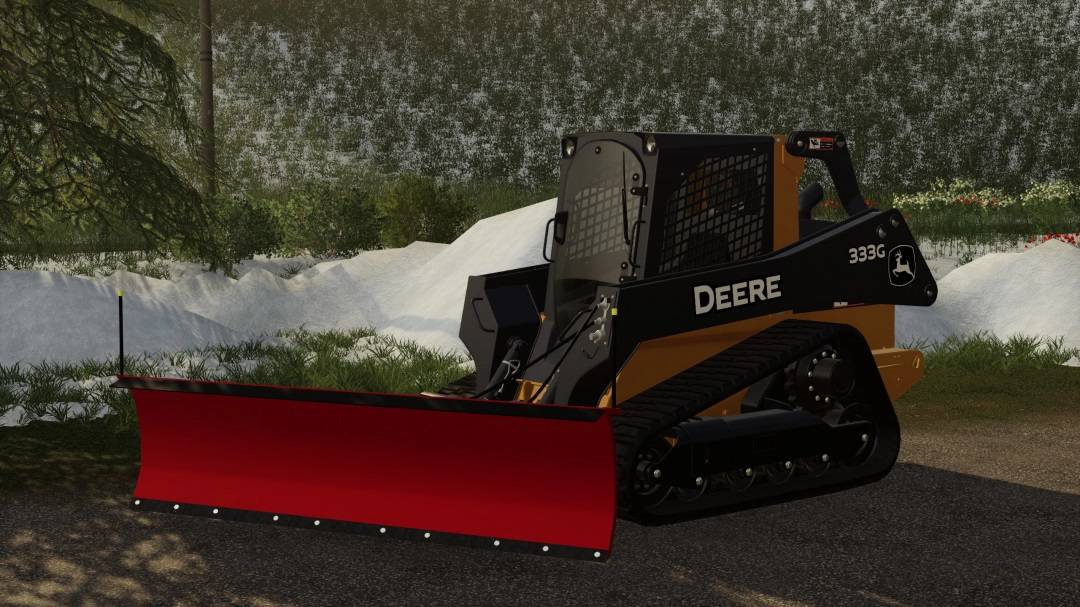Skid Steer Snow Plow LS 19 Farming Simulator 2022 mod, LS 2022 mod