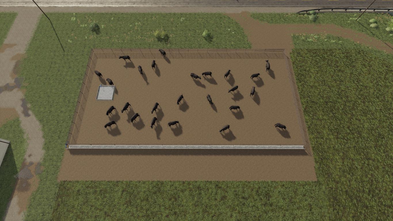FS19 Medium Cattle Feed Lot v1.0.0.0 Farming Simulator 2022 mod, LS
