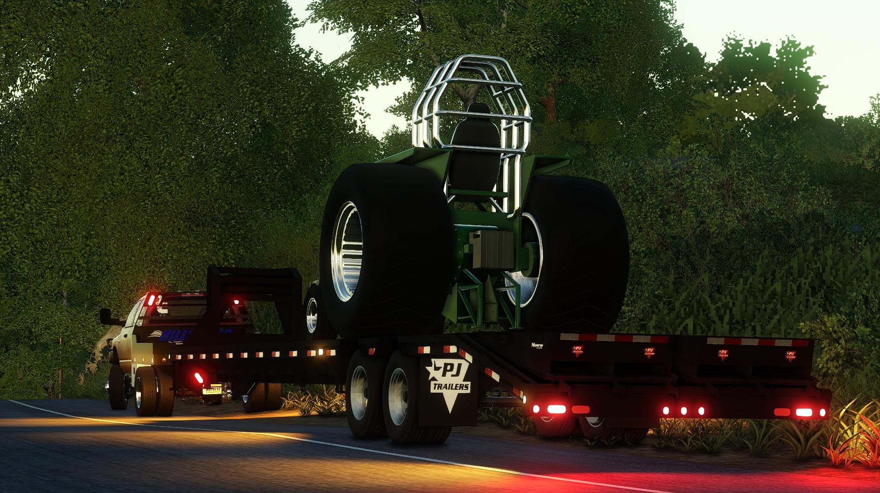 John Deere Pulling Tractor V1000 For Ls19 Farming Simulator 2022