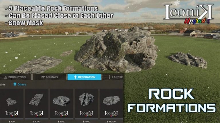 LS 22 Iconik Rock Formations v1.0.0.0 - Farming Simulator 2025 mod, LS ...