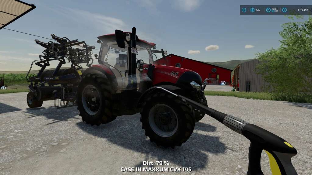 LS 22 Pressure Washer HUD v1.0.0.0 Farming Simulator 2022 mod, LS