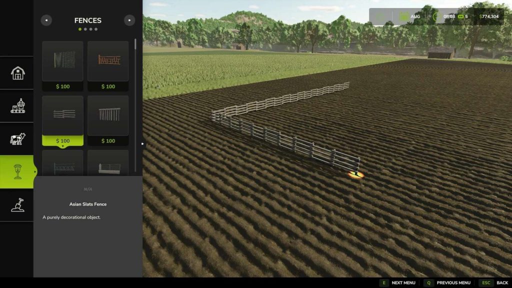 Ls Fences LS 25 Free Gates And Fences v1.0.0.0 - Farming Simulator 2025 mod, LS ...