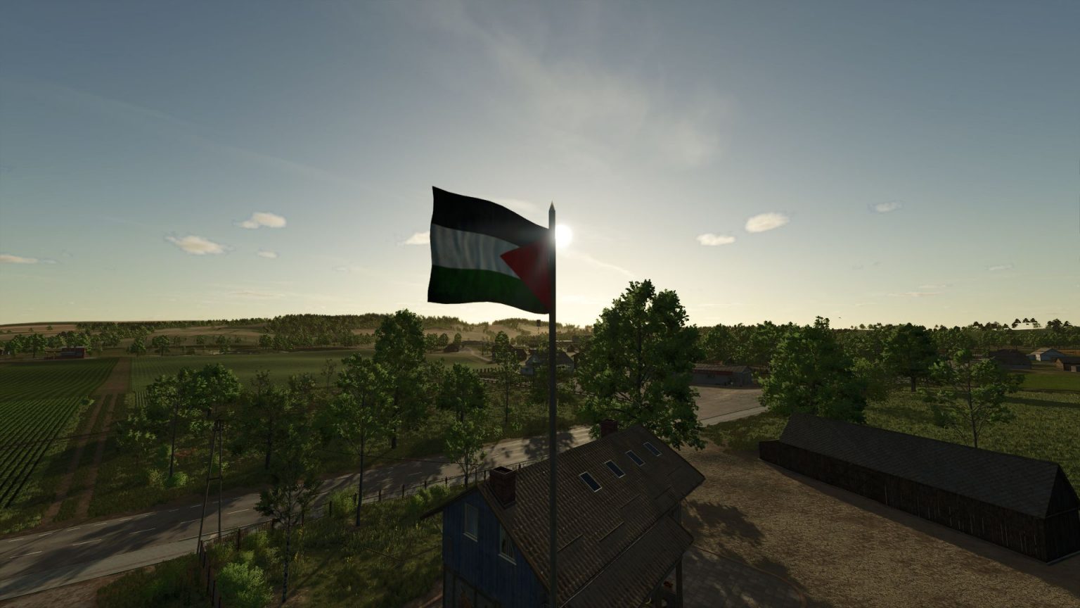 Ls Flag LS 25 Palestine Flag V1.0.0.0 - Farming Simulator 2025 mod, LS 2025 mod ...